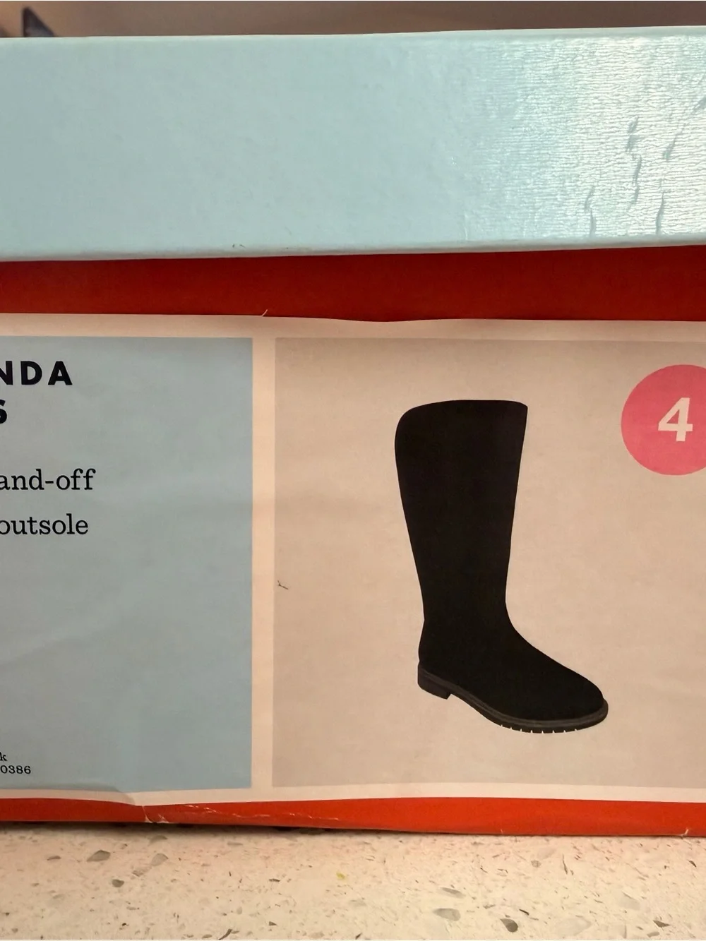 Cat & Jack Black Tall Suede Riding Boots